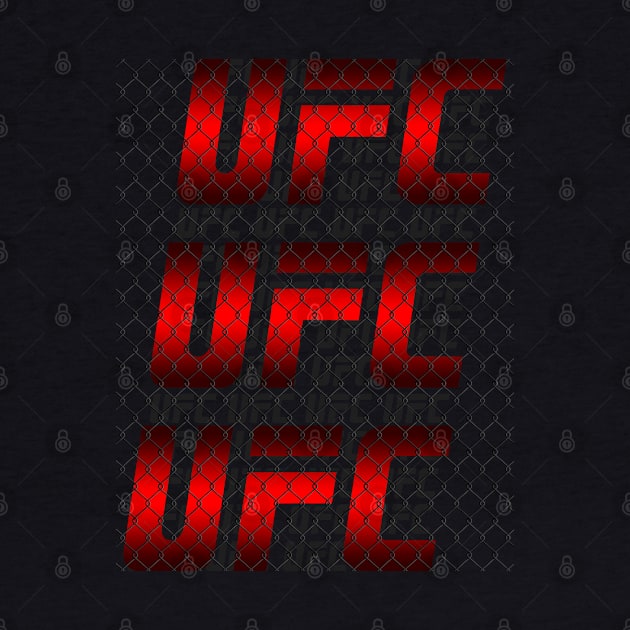 ufc LOGO fence RED by Abrek Art